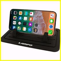 《話題》 LAMPO スマートフォン用車載ホルダー GPS用クリップホルダー iPhone 各種スマートフォン スマホスタンド ダッシュボード 滑り止め_画像1