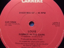 E U R O 12”◆LOUIS / R O C K S MUMBLING CHA CHA C H A (ITALY ORIGINAL)_画像3