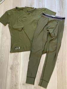 アンダーアーマータクティカル・コンプレッションTシャツ＆レギンスセット・LG 中古 / Under Armer Tactical T-shots&Tight LG set