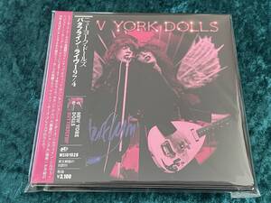 ★ニューヨーク・ドールズ★紙ジャケット★バタフライン ライヴ 1974★日本盤★帯付★CD★NEW YORK DOLLS★BUTTERFLYIN'★LIVE★紙ジャケ