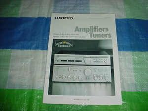 1980 year 5 month ONKYO amplifier / tuner / catalog 