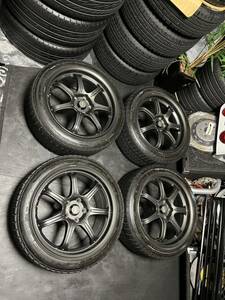 A-TECH FINALSPEED改 18インチ 8.5J＋55 114.3 5穴 NANKANG CORSAFA スタッドレス 245/40R18 2019年製 WRX STI GVB GRB VAB S4 レヴォーグ