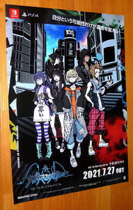 ★very Rare・希少・ポスター★新すばらしきこのせかい　( NEO: The World Ends with You )　B2サイズポスター 店頭販促用