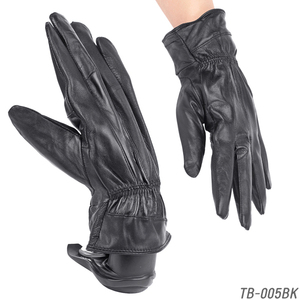 [ postage our company charge ][ original leather men's gloves ] Ram leather leather glove autumn winter gentleman teb black leather gloves TB-005 M size 