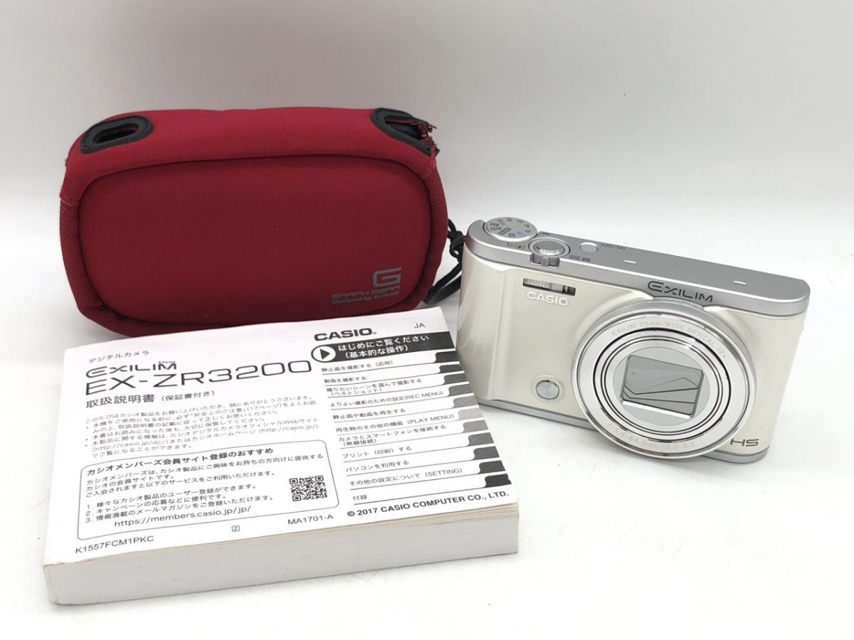 CASIO EX-ZR3200 ビビットピンク SDカード、充電器付き-