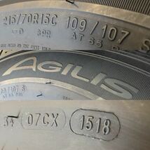 良品! 215/70R15 4本／109/107S／MICHELIN AGILIS 8分上〜9分 送料込32400円〜 B3782-81_画像6