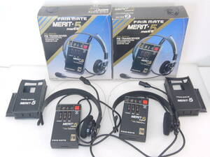 53 FAIRMATE MERIT-5 mark2 AH-795fea Mate FM transceiver pair box attaching 