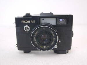 56 RICOH A-2 COLOR RIKENON 1:2.8 35mm リコー フィルムカメラ ブラック コンパクトフィルムカメラ