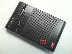 SONY ソニー　AM　ポケットラジオ 　ICR-EX25 　日本製★動作品