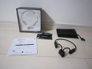 展示品！AVIOT アビオット 骨伝導 イヤホン ヘッドホン WB-K1-BK Bone-Conduction Headphone