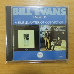 41074216;【CD】ビル・エヴァンス / Empathy+A Simple Matter of Conviction　837757-2