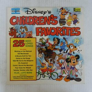 46045976;【US盤】Larry Groce And The Disneyland Children's Sing-Along Chorus / Disney's Children's Favorites Volume I