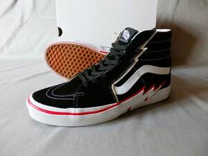 29cm！新品◆VANS　SK8-HI BOLT◆US11(29cm)BLACK/RED◆サーフィン/スケートボード/スノーボード/BMX