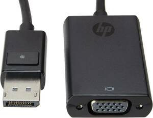 ①【新品未使用】HP 純正 DisplayPort VGA変換アダプター ディスプレイポート