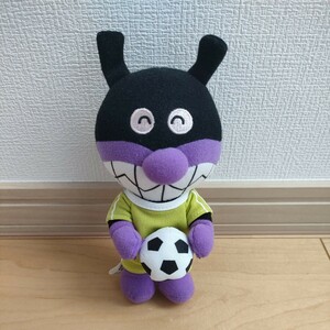 非売品　アミューズメント景品　アンパンマン★サッカーぬいぐるみ★ばいきんまん スポーツユニフォーム着用バイキンマン セガトイズ