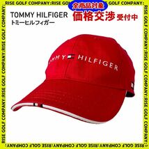 TOMMY HILFIGER GOLF トミー ヒルフィガーゴルフ キャップ レッド 57㎝ フリー ゴルフウェア 2309-NP-7160-G_画像1