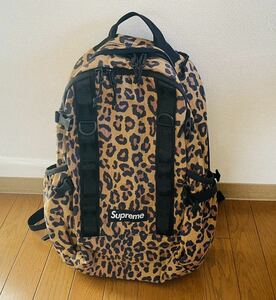 美品 Supreme Backpack Leopard 20FW シュプリーム バックパック レオパード リュック ヒョウ柄