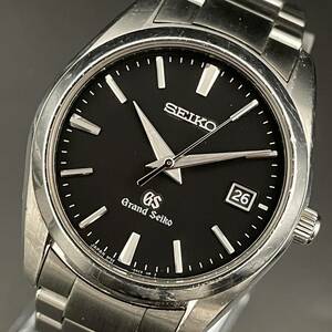 * high class * Grand Seiko /Grand Seiko/9F62-0AB0/ battery type / quarts /36./ men's wristwatch / Date / black / black / precision excellent / original 