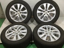 7分山 ヨコハマ ブルーアース RV-02 205/60R16 92H 2020年 トヨタ純正アルミ 16x6J +50 5H 114.3 ハブ径60ｍｍ 4本 ノーマルタイヤ_画像1