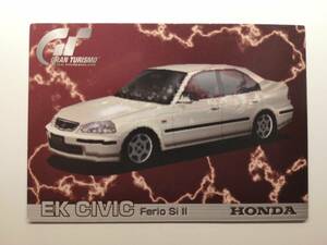 ◆GRAN TURISMO グランツーリスモ ヒントカード「HONDA EK CIVIC Ferio SiⅡ」ホンダEK シビック フェリオ 097◆SONY 1997/トレカ/難あり