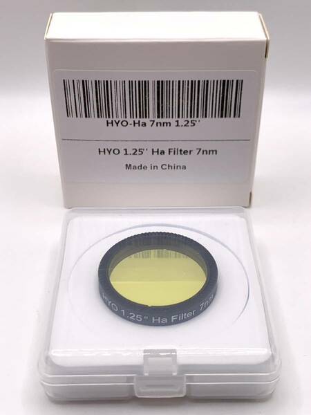 HYO Hα ナローバンド 7nm 1.25” 31.7mm フィルター （ZWO ナローバンド 7nm 1.25&#34; Ha フィルター同等品）