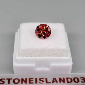 labo red diamond 2ct round cut gem . stone rare brilliancy high quality gem series round form moa sa Night certificate attaching C436