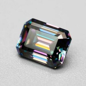 labo Rainbow blue diamond 1ct emerald cut gem rare brilliancy high quality gem series square moa sa Night certificate attaching C689