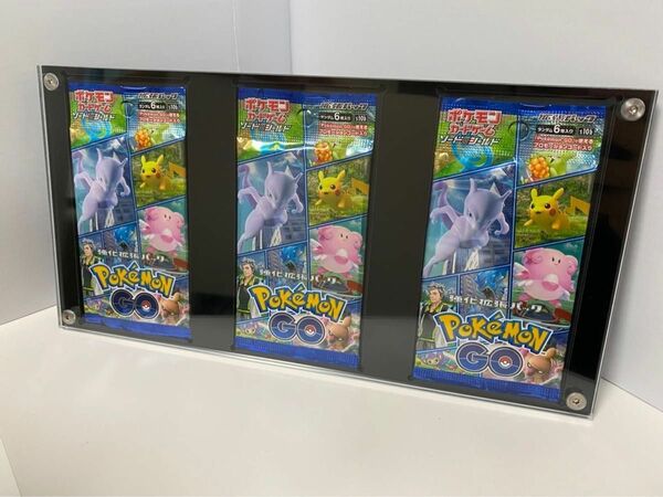 ポケモンカード　パックホルダー　3連　ディスプレイフレーム　未開封パック用