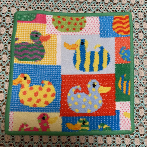 ♪新品　フェイラー　FEILER　タオルハンカチ　Ducky patch　ダッキーパッチ　アヒルちゃん　シュニール織