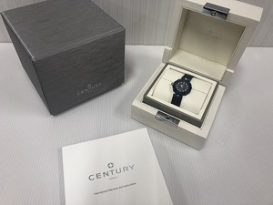 稼働品　美品　CENTURY センチュリー タイムジェム TIME GEM ダイヤ12P クォーツ レディース 腕時計　箱あり（M3768）