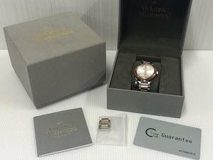 ジャンク 箱付　ヴィヴィアンウエストウッド QZ VV006RSSL シルバー文字盤 レディース腕時計　未稼働（M3228）