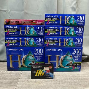 7813 未使用 Victor JVC ハイグレード 2T-210HGK 210分 20本/TDK VHS HG 180 1本/Panasonic VHS 2本