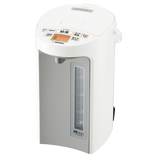 ★新品未開封 象印 ZOJIRUSHI VE電気まほうびん CV-GM40E8-WA(CV-GB40-TA) [4.0L/スピード沸とう/ヌードルタイマー/ホワイト] 保証付 1点限