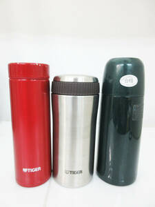 N7946【水筒】タイガー 3本★MMV-S035 0.35L 350ml★MMP-G030 RM 0.3L 300ml★6720-12427★Tiger★ステンレス ボトル ステンレスマグ★中古