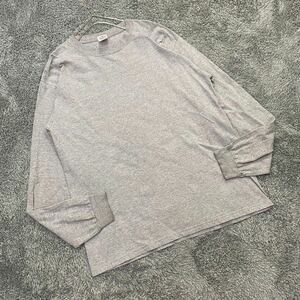 anvil アンビル 長袖Tシャツ 長袖カットソー ロンT サイズL グレー 灰色 メンズ トップス 最落なし （I8）