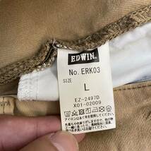 EDWIN JERSEYS エドウィンジャージーズ ストレートパンツ ストレッチパンツ サイズL ベージュ 茶色 メンズ ボトムス 最落なし （N9）_画像8