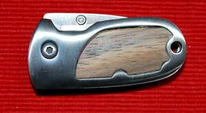 No.2758-3C Mini Mini Pocket Knife・ゼブラ柄。Stainless steel Blade：34mm・Open:80mm Closed:55mm