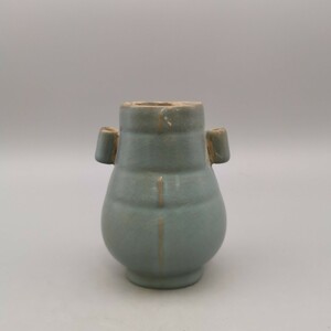 中国 古玩 置物 汝窯 青磁 花瓶 古玩 中国美術