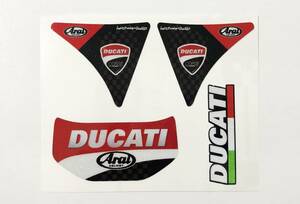 ST-153 Ducati Corse ドゥカティ コルセ ARAI ヘルメット 3Mステッカー 4点セット 反射剤入り