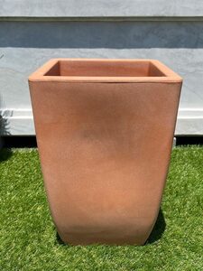  Italy made planter milano *30cm H45cm 10 number corresponding square light plant pot resin made stylish maru kio-ro[ special sale goods ]