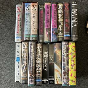 【K4763】 中古 ジャンク扱い XJAPAN LUNA SEA ビデオ VHSテープ 計18本セット おまとめ 動作未確認 Xジャパン 長期保管 自宅保管の画像1