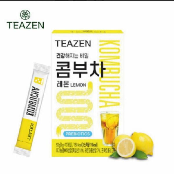 TEAZEN ティーゼン コンブチャ レモン 40本 btsグクダイエット置き換え低糖質乳酸菌