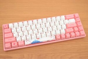 ワイヤレス キーボード メカニカルキーボード 可愛い ピンク 女性 桜