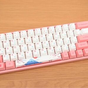 ワイヤレス キーボード メカニカルキーボード 可愛い ピンク 女性 桜