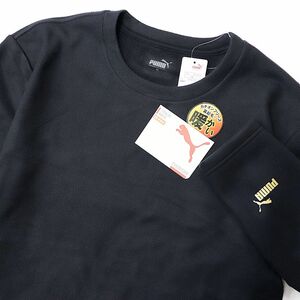 ★プーマ PUMA ゴルフ GOLF 新品 メンズ WARM 暖かい 両面起毛 スウェットシャツ トレーナー 黒 Lサイズ [2FPU119-BLK-L] 三 弐★QWER★