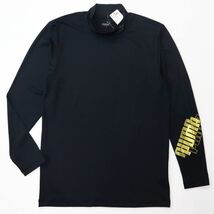 ●送料390円可能商品 プーマ PUMA ゴルフ GOLF 新品 メンズ 今着用 コンプレッション 長袖 ハイネックシャツ 黒[2SPU106-BLK-L]三 弐★QWER_画像2