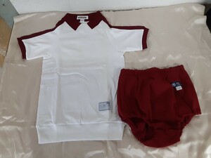 衣服】赤 ブルマ ラスト1 未使用 体操服 Summy/サミー 140 NIPPO/ニッポー 66 上下セット 体育着 体操着 コスプレ 衣装 女子 昭和 現状