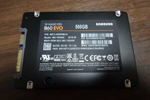 Samsung SSD 500G 860 EVO　MZ-76E500