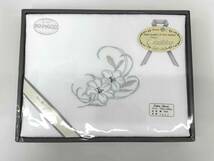 ＃15749【未使用品】★☆シーツ　寝具　ベッド　ギフト　シルケット加工　綿100％　花柄☆★_画像2