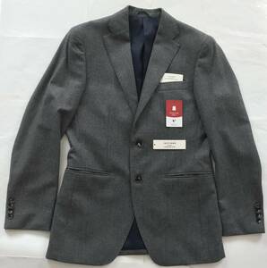 新品同様42,900円★イタリア生地 SUPER120’s★カノニコ毛100%★Vitale Barberis Canonico★テーラードジャケット 総裏 Y6★CAFE SOHO 総裏